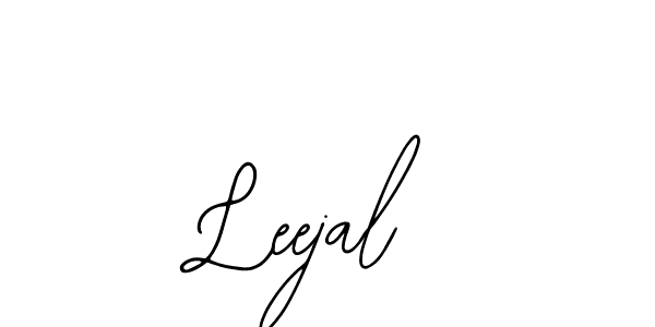 How to make Leejal name signature. Use Bearetta-2O07w style for creating short signs online. This is the latest handwritten sign. Leejal signature style 12 images and pictures png