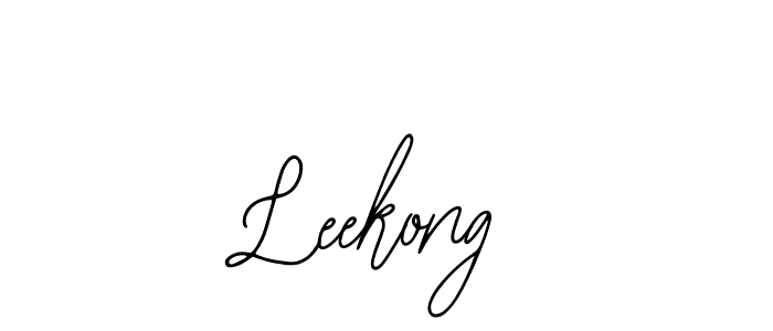 How to make Leekong signature? Bearetta-2O07w is a professional autograph style. Create handwritten signature for Leekong name. Leekong signature style 12 images and pictures png