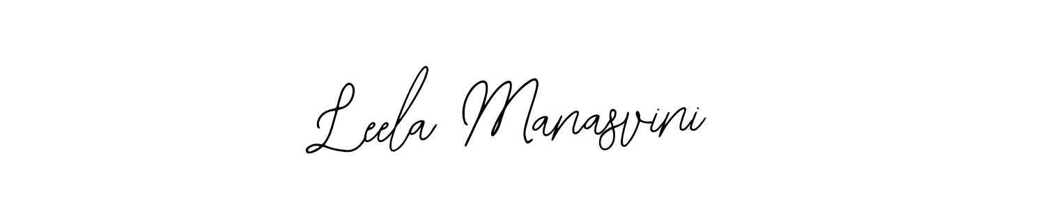 Use a signature maker to create a handwritten signature online. With this signature software, you can design (Bearetta-2O07w) your own signature for name Leela Manasvini. Leela Manasvini signature style 12 images and pictures png