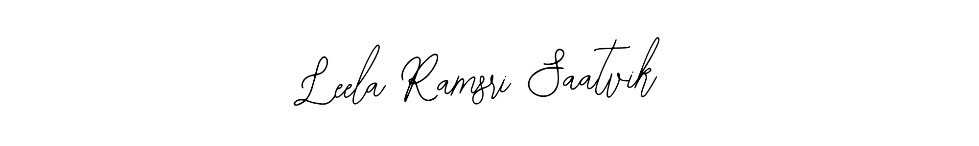 The best way (Bearetta-2O07w) to make a short signature is to pick only two or three words in your name. The name Leela Ramsri Saatvik include a total of six letters. For converting this name. Leela Ramsri Saatvik signature style 12 images and pictures png
