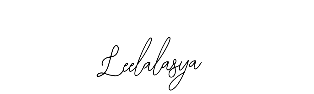 Bearetta-2O07w is a professional signature style that is perfect for those who want to add a touch of class to their signature. It is also a great choice for those who want to make their signature more unique. Get Leelalasya name to fancy signature for free. Leelalasya signature style 12 images and pictures png