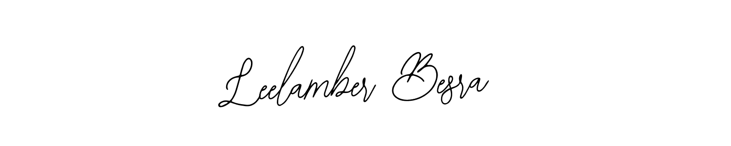 Also You can easily find your signature by using the search form. We will create Leelamber Besra name handwritten signature images for you free of cost using Bearetta-2O07w sign style. Leelamber Besra signature style 12 images and pictures png