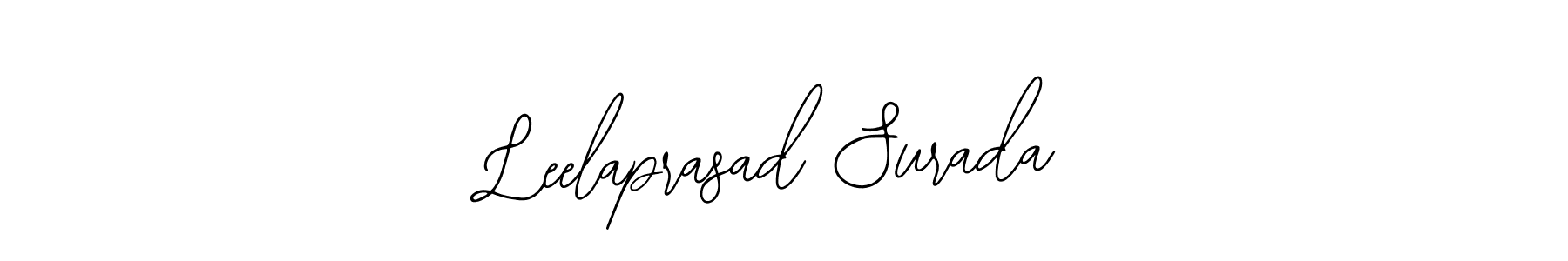 This is the best signature style for the Leelaprasad Surada name. Also you like these signature font (Bearetta-2O07w). Mix name signature. Leelaprasad Surada signature style 12 images and pictures png