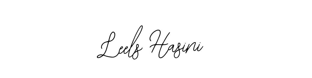 You should practise on your own different ways (Bearetta-2O07w) to write your name (Leels Hasini) in signature. don't let someone else do it for you. Leels Hasini signature style 12 images and pictures png