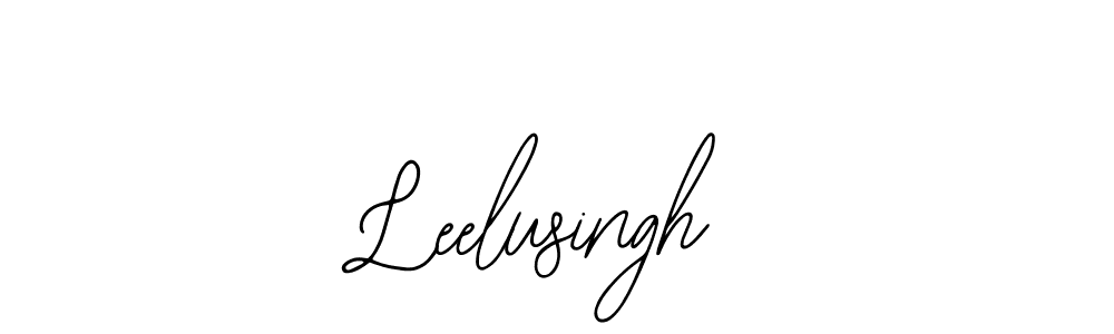 Use a signature maker to create a handwritten signature online. With this signature software, you can design (Bearetta-2O07w) your own signature for name Leelusingh. Leelusingh signature style 12 images and pictures png