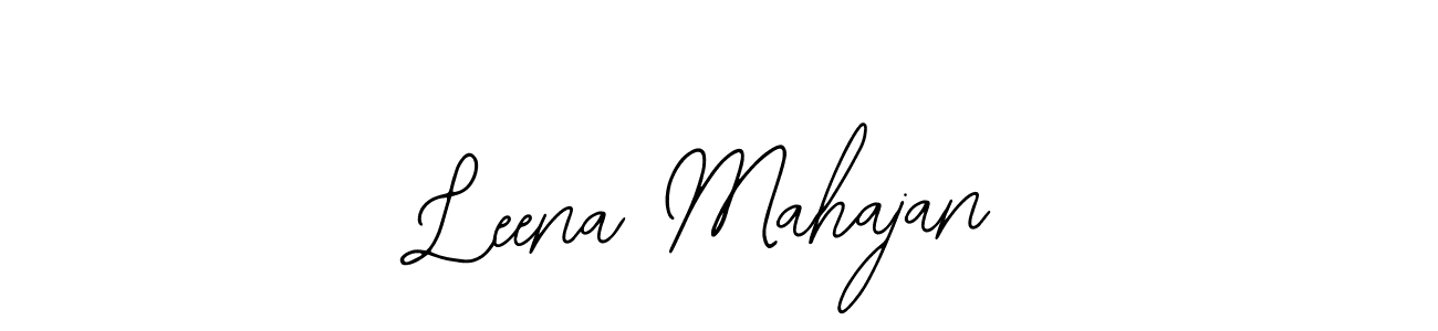 The best way (Bearetta-2O07w) to make a short signature is to pick only two or three words in your name. The name Leena Mahajan include a total of six letters. For converting this name. Leena Mahajan signature style 12 images and pictures png