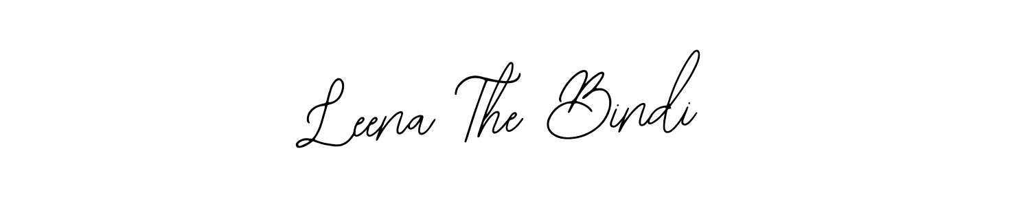 Also You can easily find your signature by using the search form. We will create Leena The Bindi name handwritten signature images for you free of cost using Bearetta-2O07w sign style. Leena The Bindi signature style 12 images and pictures png