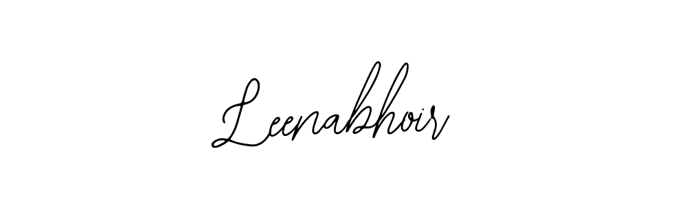 Bearetta-2O07w is a professional signature style that is perfect for those who want to add a touch of class to their signature. It is also a great choice for those who want to make their signature more unique. Get Leenabhoir name to fancy signature for free. Leenabhoir signature style 12 images and pictures png