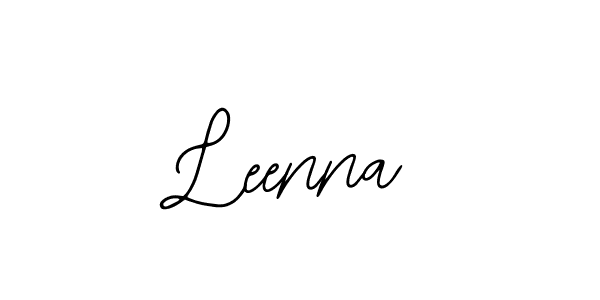 How to make Leenna signature? Bearetta-2O07w is a professional autograph style. Create handwritten signature for Leenna name. Leenna signature style 12 images and pictures png