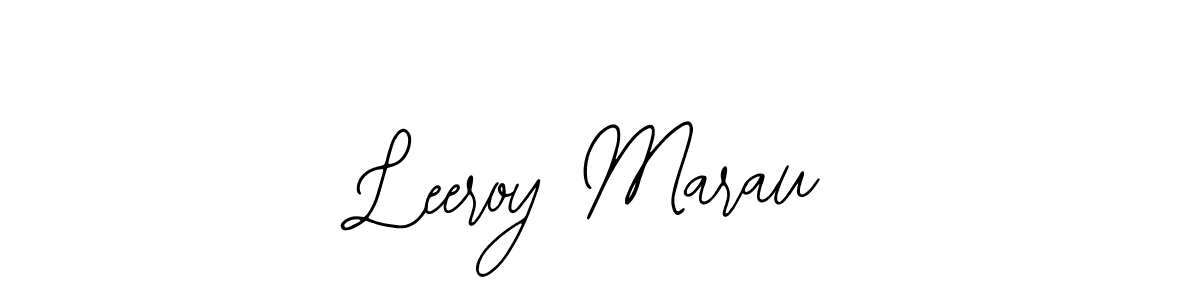 Use a signature maker to create a handwritten signature online. With this signature software, you can design (Bearetta-2O07w) your own signature for name Leeroy Marau. Leeroy Marau signature style 12 images and pictures png