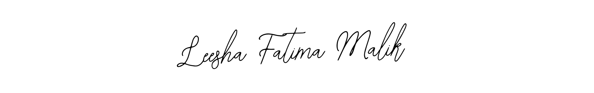Create a beautiful signature design for name Leesha Fatima Malik. With this signature (Bearetta-2O07w) fonts, you can make a handwritten signature for free. Leesha Fatima Malik signature style 12 images and pictures png