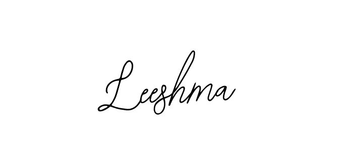Use a signature maker to create a handwritten signature online. With this signature software, you can design (Bearetta-2O07w) your own signature for name Leeshma. Leeshma signature style 12 images and pictures png