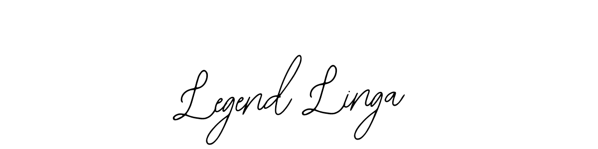 Use a signature maker to create a handwritten signature online. With this signature software, you can design (Bearetta-2O07w) your own signature for name Legend Linga. Legend Linga signature style 12 images and pictures png