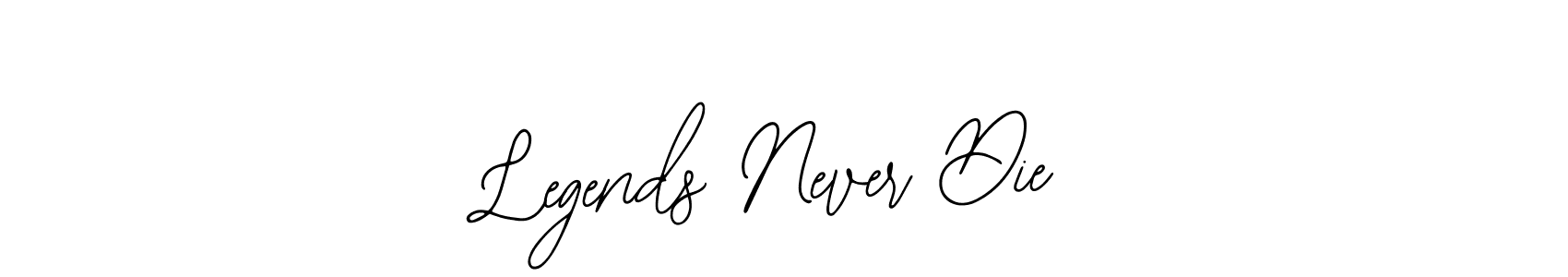 How to Draw Legends Never Die signature style? Bearetta-2O07w is a latest design signature styles for name Legends Never Die. Legends Never Die signature style 12 images and pictures png