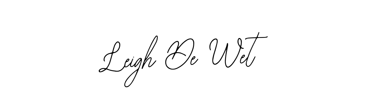 The best way (Bearetta-2O07w) to make a short signature is to pick only two or three words in your name. The name Leigh De Wet include a total of six letters. For converting this name. Leigh De Wet signature style 12 images and pictures png