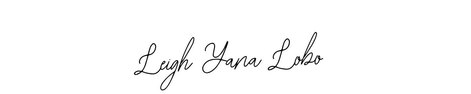You should practise on your own different ways (Bearetta-2O07w) to write your name (Leigh Yana Lobo) in signature. don't let someone else do it for you. Leigh Yana Lobo signature style 12 images and pictures png