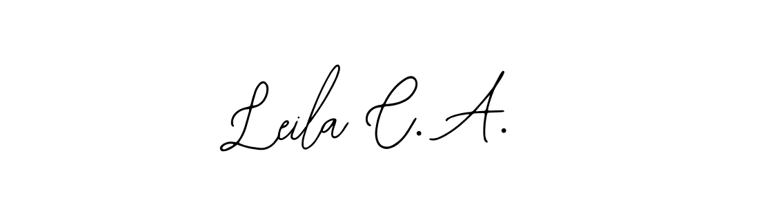 Bearetta-2O07w is a professional signature style that is perfect for those who want to add a touch of class to their signature. It is also a great choice for those who want to make their signature more unique. Get Leila C. A. name to fancy signature for free. Leila C. A. signature style 12 images and pictures png