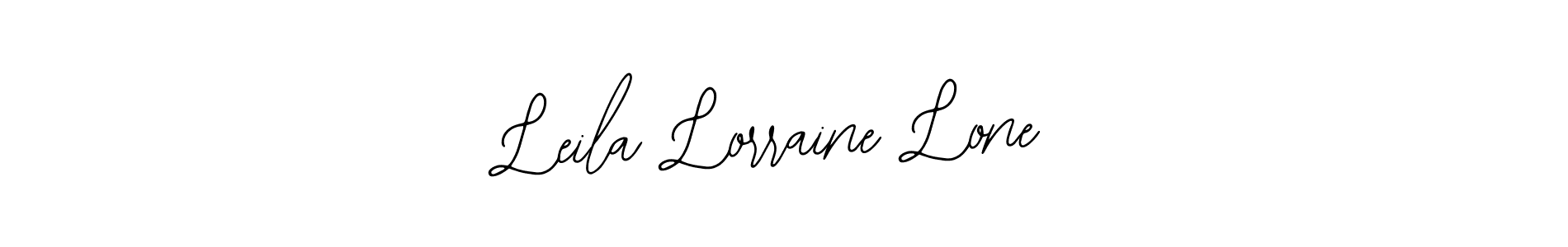 Leila Lorraine Lone stylish signature style. Best Handwritten Sign (Bearetta-2O07w) for my name. Handwritten Signature Collection Ideas for my name Leila Lorraine Lone. Leila Lorraine Lone signature style 12 images and pictures png