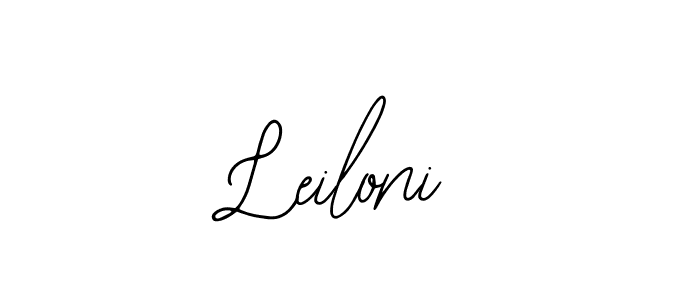 Use a signature maker to create a handwritten signature online. With this signature software, you can design (Bearetta-2O07w) your own signature for name Leiloni. Leiloni signature style 12 images and pictures png