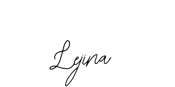 if you are searching for the best signature style for your name Lejina. so please give up your signature search. here we have designed multiple signature styles  using Bearetta-2O07w. Lejina signature style 12 images and pictures png