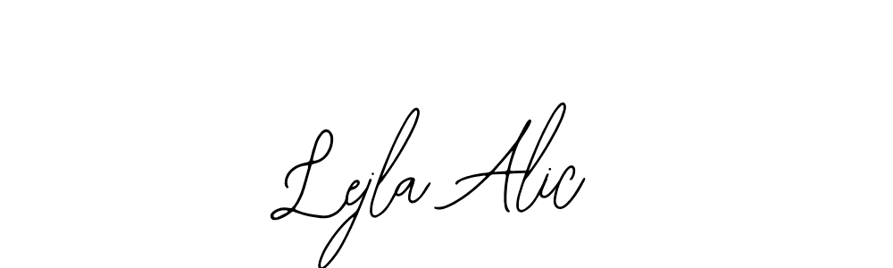 The best way (Bearetta-2O07w) to make a short signature is to pick only two or three words in your name. The name Lejla Alic include a total of six letters. For converting this name. Lejla Alic signature style 12 images and pictures png