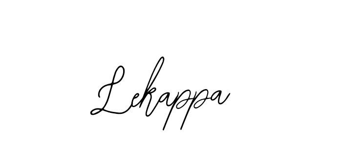How to make Lekappa name signature. Use Bearetta-2O07w style for creating short signs online. This is the latest handwritten sign. Lekappa signature style 12 images and pictures png