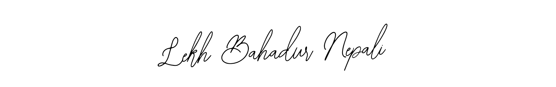 How to make Lekh Bahadur Nepali signature? Bearetta-2O07w is a professional autograph style. Create handwritten signature for Lekh Bahadur Nepali name. Lekh Bahadur Nepali signature style 12 images and pictures png