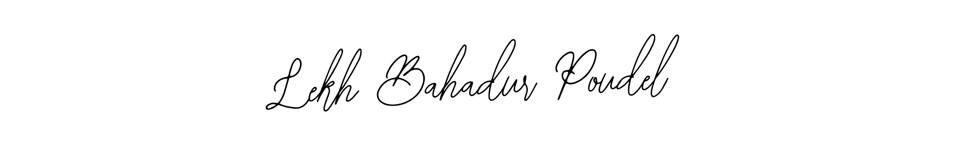 The best way (Bearetta-2O07w) to make a short signature is to pick only two or three words in your name. The name Lekh Bahadur Poudel include a total of six letters. For converting this name. Lekh Bahadur Poudel signature style 12 images and pictures png