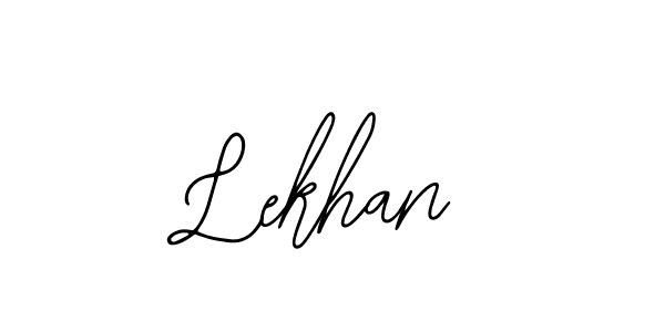 You should practise on your own different ways (Bearetta-2O07w) to write your name (Lekhan) in signature. don't let someone else do it for you. Lekhan signature style 12 images and pictures png