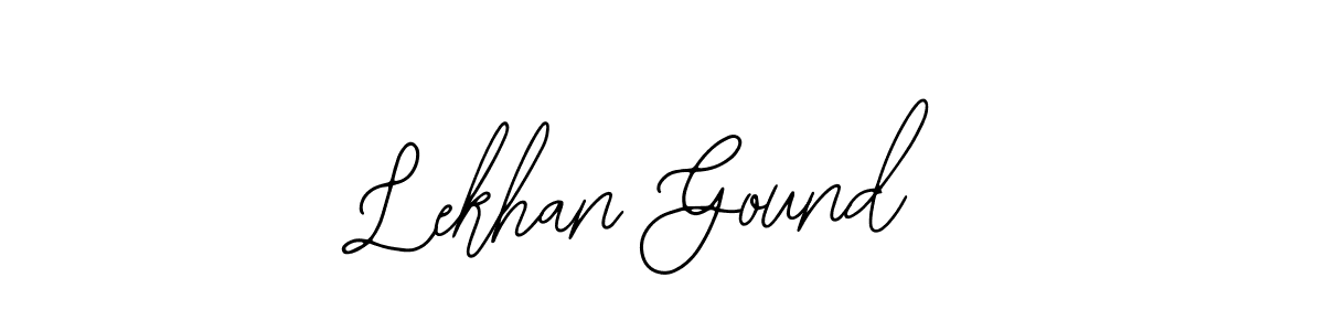 How to make Lekhan Gound name signature. Use Bearetta-2O07w style for creating short signs online. This is the latest handwritten sign. Lekhan Gound signature style 12 images and pictures png
