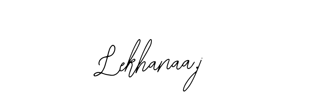 How to make Lekhanaa.j name signature. Use Bearetta-2O07w style for creating short signs online. This is the latest handwritten sign. Lekhanaa.j signature style 12 images and pictures png