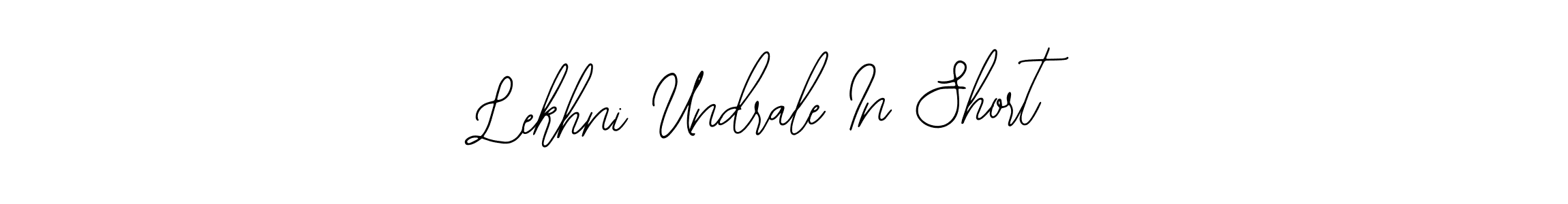 Once you've used our free online signature maker to create your best signature Bearetta-2O07w style, it's time to enjoy all of the benefits that Lekhni Undrale In Short name signing documents. Lekhni Undrale In Short signature style 12 images and pictures png