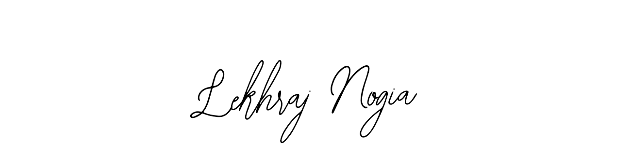 How to make Lekhraj Nogia name signature. Use Bearetta-2O07w style for creating short signs online. This is the latest handwritten sign. Lekhraj Nogia signature style 12 images and pictures png