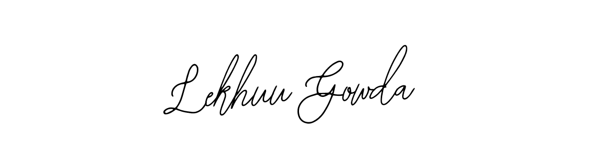 Lekhuu Gowda stylish signature style. Best Handwritten Sign (Bearetta-2O07w) for my name. Handwritten Signature Collection Ideas for my name Lekhuu Gowda. Lekhuu Gowda signature style 12 images and pictures png