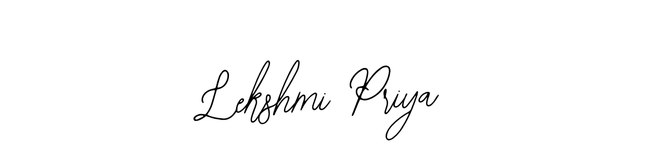 Bearetta-2O07w is a professional signature style that is perfect for those who want to add a touch of class to their signature. It is also a great choice for those who want to make their signature more unique. Get Lekshmi Priya name to fancy signature for free. Lekshmi Priya signature style 12 images and pictures png