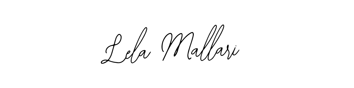 You should practise on your own different ways (Bearetta-2O07w) to write your name (Lela Mallari) in signature. don't let someone else do it for you. Lela Mallari signature style 12 images and pictures png