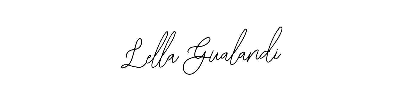 Make a short Lella Gualandi signature style. Manage your documents anywhere anytime using Bearetta-2O07w. Create and add eSignatures, submit forms, share and send files easily. Lella Gualandi signature style 12 images and pictures png