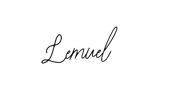 Make a beautiful signature design for name Lemuel. With this signature (Bearetta-2O07w) style, you can create a handwritten signature for free. Lemuel signature style 12 images and pictures png