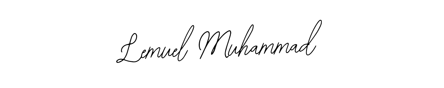 It looks lik you need a new signature style for name Lemuel Muhammad. Design unique handwritten (Bearetta-2O07w) signature with our free signature maker in just a few clicks. Lemuel Muhammad signature style 12 images and pictures png