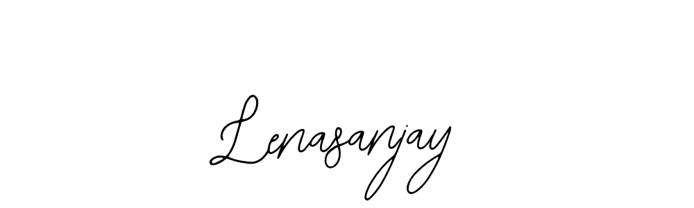 The best way (Bearetta-2O07w) to make a short signature is to pick only two or three words in your name. The name Lenasanjay include a total of six letters. For converting this name. Lenasanjay signature style 12 images and pictures png