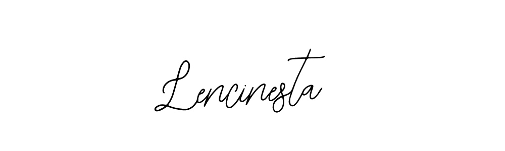 Bearetta-2O07w is a professional signature style that is perfect for those who want to add a touch of class to their signature. It is also a great choice for those who want to make their signature more unique. Get Lencinesta name to fancy signature for free. Lencinesta signature style 12 images and pictures png