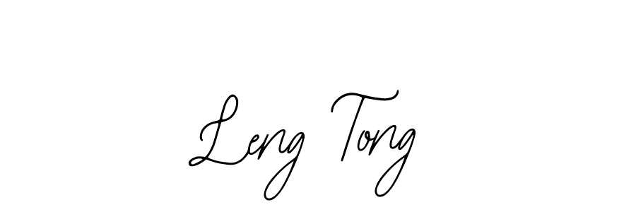 How to make Leng Tong name signature. Use Bearetta-2O07w style for creating short signs online. This is the latest handwritten sign. Leng Tong signature style 12 images and pictures png