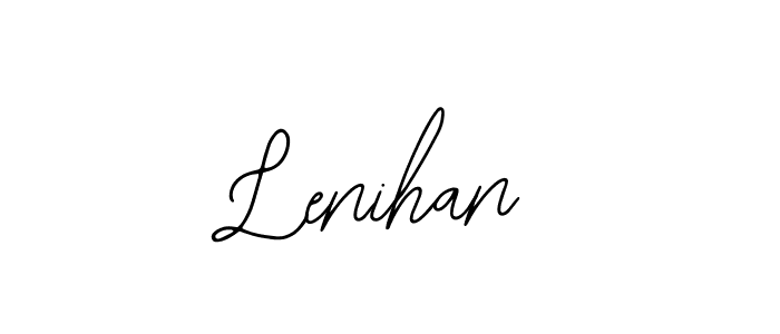 Make a beautiful signature design for name Lenihan. With this signature (Bearetta-2O07w) style, you can create a handwritten signature for free. Lenihan signature style 12 images and pictures png