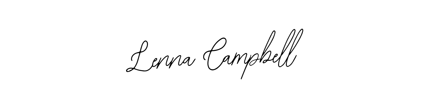 Lenna Campbell stylish signature style. Best Handwritten Sign (Bearetta-2O07w) for my name. Handwritten Signature Collection Ideas for my name Lenna Campbell. Lenna Campbell signature style 12 images and pictures png