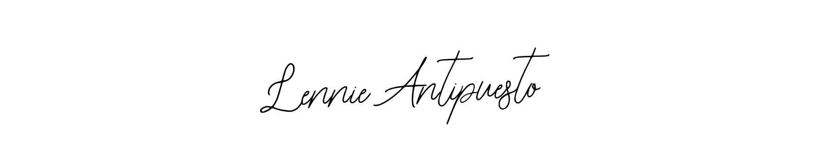 Use a signature maker to create a handwritten signature online. With this signature software, you can design (Bearetta-2O07w) your own signature for name Lennie Antipuesto. Lennie Antipuesto signature style 12 images and pictures png