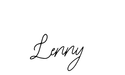Make a beautiful signature design for name Lenny. With this signature (Bearetta-2O07w) style, you can create a handwritten signature for free. Lenny signature style 12 images and pictures png