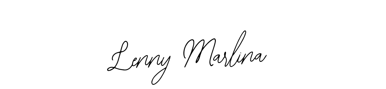 How to make Lenny Marlina signature? Bearetta-2O07w is a professional autograph style. Create handwritten signature for Lenny Marlina name. Lenny Marlina signature style 12 images and pictures png