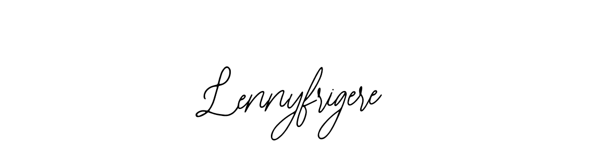 How to make Lennyfrigere name signature. Use Bearetta-2O07w style for creating short signs online. This is the latest handwritten sign. Lennyfrigere signature style 12 images and pictures png