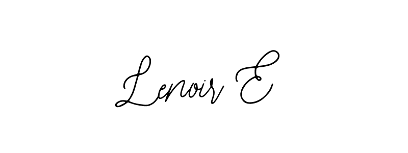 Use a signature maker to create a handwritten signature online. With this signature software, you can design (Bearetta-2O07w) your own signature for name Lenoir E. Lenoir E signature style 12 images and pictures png