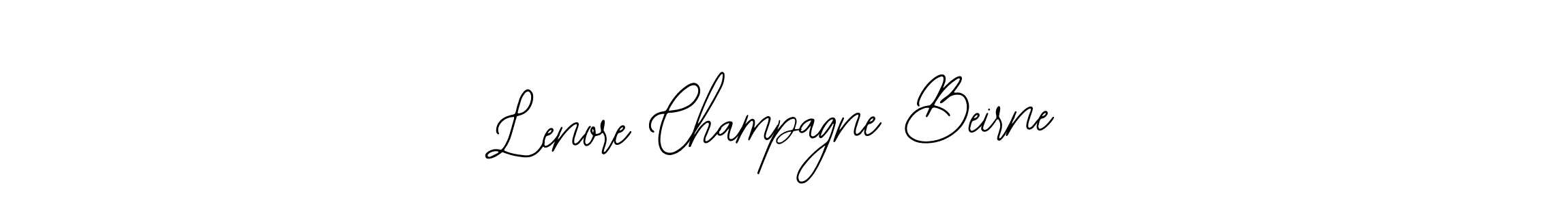 Also You can easily find your signature by using the search form. We will create Lenore Champagne Beirne name handwritten signature images for you free of cost using Bearetta-2O07w sign style. Lenore Champagne Beirne signature style 12 images and pictures png